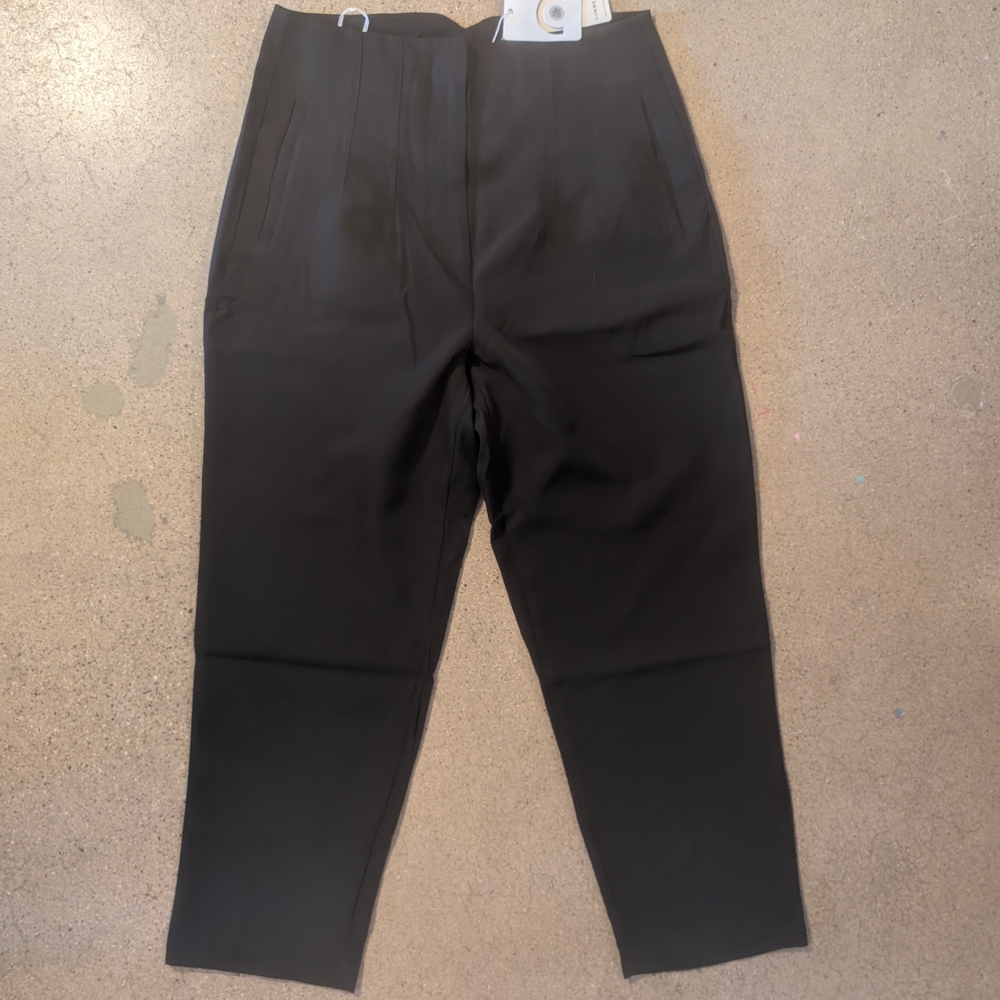 Commense Black Trousers Straight Leg Formal